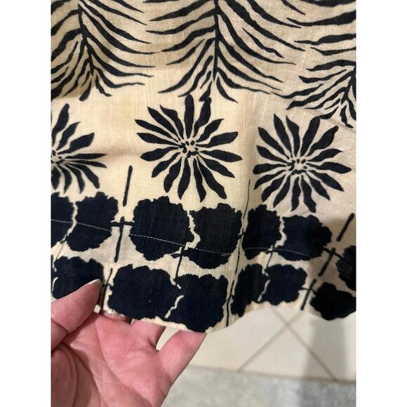 Free People Dress size 8 100% Cotton Lined Short Sleeves - Picture 4 of 8